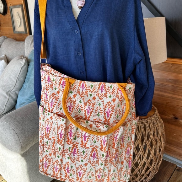 🧡Colorful Tote Bag cooler & wine carrier - Picture 2 of 11